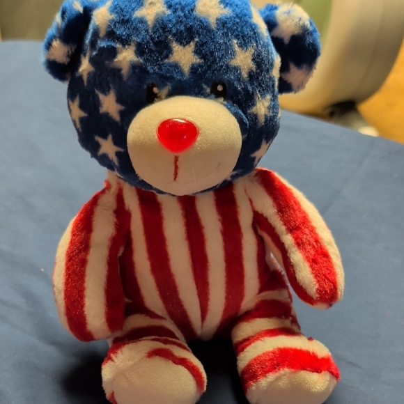 Star-Spangled Plush Bear for Kids - Picture 2 of 4